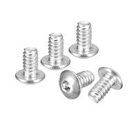 DTGN #4-40x3/16" Button Head Socket Cap Screws - 50Pack - Good for Road Bicycle, Mountain Bike, Auto, Motorcycle - 304 Stainless Steel Whitewashed - Hex Socket Drive Fasteners