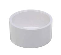 DTGN 4 Pcs 3" PVC External End Cap Fitting, SCH40 Furniture Grade PVC Pipe Plug Adapter, Pipe Cover Fittings for DIY Project, Irrigation System, Plumbing Framework, Garden Structures