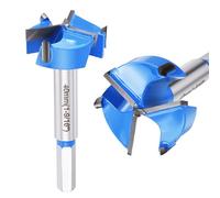 DTGN 40mm Forstner Drill Bit 1-9/16" - 1Pack - Good for Wood Plastic Plywood - 3 Flutes Tungsten Carbide Woodworking Hole Saw Cutter with Hex Shank - Blue