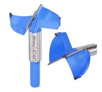 DTGN 48mm Forstner Drill Bit 1-57/64" 2 Flutes Tungsten Carbide Blue 1Pack