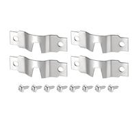 DTGN 48mm x 15mm x 7mm Double Hole Triangle D Ring Picture Frame Hangers - 10Pcs - Good for Hanging Paintings Picture - Frame Hook Photos - Silver Tone