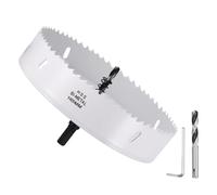 DTGN 6-1/2" Bi-Metal Hole Saw 165mm M42 HSS Hole Cutter for Metal White