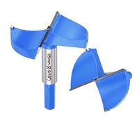DTGN 65mm Forstner Drill Bit 2-9/16" 2 Flutes Tungsten Carbide Blue 2Pack | Good for Wood Plastic Plywood Woodworking Hole Saw Cutter with Hex Shank