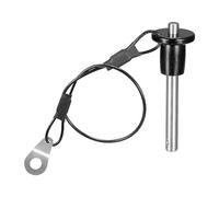 DTGN 6mmx30mm(DxL) Quick Release Pin - Good for Quickly Connecting Hooking Up Components - 304 Stainless Steel Grip Push-Button Ball Locking Pins with Wire - Silver