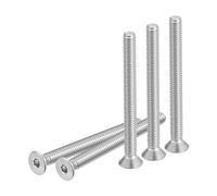 DTGN #8-32 x 1-3/4" Flat Head Socket Cap Screws, 50 Pack 304 Stainless Steel Hex Socket Flat Head Screws, Full Thread, Countersunk Bolts