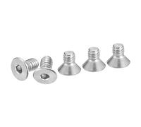 DTGN #8-32 x 1/4" Flat Head Socket Cap Screws, 20 Pack 304 Stainless Steel Hex Socket Flat Head Screws, Full Thread, Countersunk Bolts