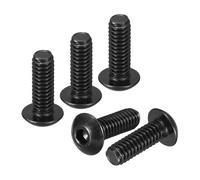 DTGN #8-32x1/2" Button Head Socket Cap Screws - 30Pack - Good for Road Bicycle, Mountain Bike, Auto, Motorcycle - 304 Stainless Steel Black Oxide - Hex Socket Drive Fasteners