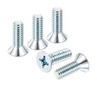 DTGN #8-32x1/2" Countersunk Machine Screws - 100pcs - Good for Furniture and Machinery - Carbon Steel Flat Head Phillips Machine Screws Bolts - Zinc Plated