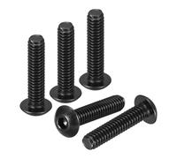 DTGN #8-32x3/4" Button Head Socket Cap Screws - 30Pack - Good for Road Bicycle, Mountain Bike, Auto, Motorcycle - Carbon Steel Black Oxide - Hex Socket Drive Fasteners