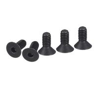 DTGN #8-32x3/8" Flat Head Socket Cap Screws, 20 Pack Hex Socket Flat Head Screws Carbon Steel Black Oxide, Full Thread, Countersunk Bolts