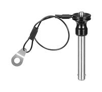 DTGN 8mmx41mm(DxL) Quick Release Pin - Good for Quickly Connecting Hooking Up Components - 304 Stainless Steel Push-Button Ball Locking Pins with Wire - Silver