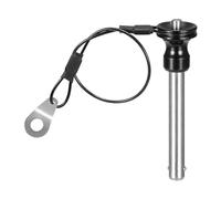 DTGN 8mmx51mm(DxL) Quick Release Pin - Good for Quickly Connecting Hooking Up Components - 304 Stainless Steel Push-Button Ball Locking Pins with Wire - Silver