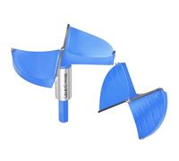DTGN 90mm Forstner Drill Bit 3-9/16" 2 Flutes Tungsten Carbide Blue 1Pack | Good for Wood Plastic Plywood Woodworking Hole Saw Cutter with Hex Shank