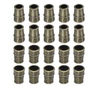 DTGN 9x14x6mm Bell Stopper - 30Pack - Good for DIY Drawstring Lanyard Backpacks - Alloy Conical Cord Ends Lock Cord Rope Fastener Ends Stopper - Copper