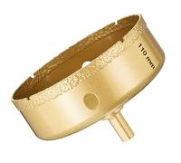 DTGN Diamond Hole Saw 4-17/32" /110mm - 1 PC - Good for Glass, Ceramic, Tile, Marble - Diamond Hole Saw Cutter - Gold