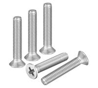 DTGN M2-0.4x14 Flat Head Machine Screws - 200PCS - Good for Electronics and Machinery - 304 Stainless Steel Phillips Countersunk Micro Metric Machine Screw Bolts- Silver