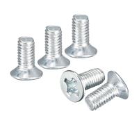 DTGN M2-0.4x5 Flat Head Machine Screws - 200PCS - Good for Electronics and Machinery - Carbon Steel Phillips Countersunk Micro Metric Machine Screw Bolts- Zinc Plated