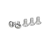 DTGN M2.5-0.45x4mm Button Head Socket Cap Screws - 100Pack - Good for Machine - 304 Stainless Steel 18/8 - Hex Drive Full Thread Fasteners