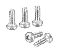 DTGN M2.5x6mm Pan Head Torx Security Screw - 150Pack - Good for Machinery - 304 Stainless Steel Button Head Torx Bolt Star Drive Security Fasteners - Silver Tone