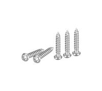 DTGN M2x10mm Phillips Pan Head Self-tapping Screw - 100Pack - Bright Finish 304 Stainless Steel Sheet Metal Screws Wood Screws