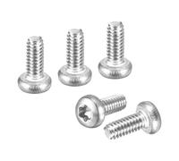 DTGN M2x5mm Pan Head Torx Security Screw - 75Pack - Good for Machinery - 304 Stainless Steel Button Head Torx Bolt Star Drive Security Fasteners - Silver Tone