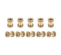DTGN M2x5x3.5mm(IDxLxOD) Knurled Insert Nuts - 30 Pack - Good for Plastic Shells - Brass Female Thread Heat Set Inserts Embedment Nut