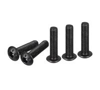 DTGN M3-0.5x12mm Button Head Socket Cap Screws - 50Pack - Good for Machine - Carbon Steel Black Oxide - Hex Drive Full Thread Fasteners