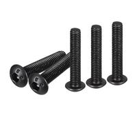 DTGN M3-0.5x16mm Button Head Socket Cap Screws - 50Pack - Good for Machine - Carbon Steel Black Oxide - Hex Drive Full Thread Fasteners