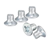 DTGN M3-0.5x4 Flat Head Machine Screws - 100PCS - Good for Electronics and Machinery - Carbon Steel Phillips Countersunk Micro Metric Machine Screw Bolts- Zinc Plated