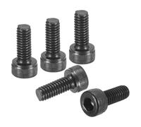 DTGN M4-0.7x10 Socket Head Cap Screws Bolts - 50Pack - Good for Road Bicycle, Mountain Bike, Auto, Motorcycle - Carbon Steel Hex Head Metric Screws, Black