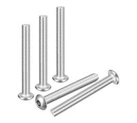 DTGN M4-0.7x35mm Button Head Socket Cap Screws - 50Pack - Good for Road Bicycle, Mountain Bike, Auto, Motorcycle - 304 Stainless Steel Whitewashed - Hex Socket Drive Fasteners