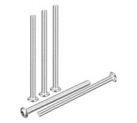 DTGN M4-0.7x60mm Button Head Socket Cap Screws - 30Pack - Good for Road Bicycle, Mountain Bike, Auto, Motorcycle - 304 Stainless Steel Whitewashed - Hex Socket Drive Fasteners