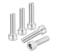 DTGN M5-0.8 x 18 Socket Head Cap Screws Bolts - 50Pack - Good for Road Bicycle, Mountain Bike, Auto, Motorcycle - 304 Stainless Steel Hex Head Metric Screws - Silver