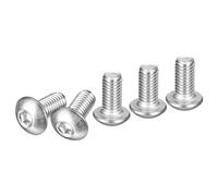 DTGN M5-0.8x10mm Button Head Socket Cap Screws - 100Pack - Good for Machine - 304 Stainless Steel 18/8 - Hex Drive Full Thread Fasteners