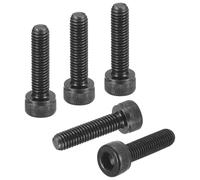 DTGN M5-0.8x20 Socket Head Cap Screws Bolts - 50Pack - Good for Road Bicycle, Mountain Bike, Auto, Motorcycle - Carbon Steel Hex Head Metric Screws, Black