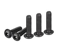 DTGN M5-0.8x20mm Button Head Socket Cap Screws - 50Pack - Good for Machine - Carbon Steel Black Oxide - Hex Drive Full Thread Fasteners