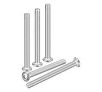 DTGN M5-0.8x55mm Button Head Socket Cap Screws - 25Pack - Good for Road Bicycle, Mountain Bike, Auto, Motorcycle - 304 Stainless Steel Whitewashed - Hex Socket Drive Fasteners