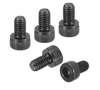 DTGN M5-0.8x8 Socket Head Cap Screws Bolts - 50Pack - Good for Road Bicycle, Mountain Bike, Auto, Motorcycle - Carbon Steel Hex Head Metric Screws, Black