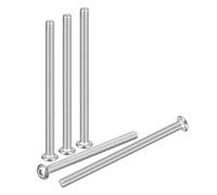 DTGN M5-0.8x80mm Button Head Socket Cap Screws - 10Pack - Good for Road Bicycle, Mountain Bike, Auto, Motorcycle - 304 Stainless Steel Whitewashed - Hex Socket Drive Fasteners