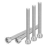 DTGN M5x50mm Socket Head Cap Screws Bolts, 25Pcs 304 Stainless Steel 18-8, Metric Machine Hex Socket Screw, Hex Drive, Bright Finish, UNC Coarse Thread Fully Threaded