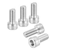 DTGN M6-1x14 Socket Head Cap Screws Bolts - 40Pack - Good for Road Bicycle, Mountain Bike, Auto, Motorcycle - 304 Stainless Steel Hex Head Metric Screws - Silver