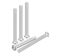 DTGN M6-1x60mm Button Head Socket Cap Screws - 15Pack - Good for Road Bicycle, Mountain Bike, Auto, Motorcycle - 304 Stainless Steel Whitewashed - Hex Socket Drive Fasteners