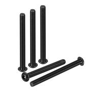 DTGN M6-1x65mm Button Head Socket Cap Screws - 10Pack - Good for Road Bicycle, Mountain Bike, Auto, Motorcycle - Carbon Steel Black Oxide - Hex Drive Fasteners