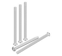 DTGN M6-1x80mm Button Head Socket Cap Screws - 20Pack - Good for Road Bicycle, Mountain Bike, Auto, Motorcycle - 304 Stainless Steel Whitewashed - Hex Socket Drive Fasteners