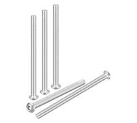 DTGN M6-1x85mm Button Head Socket Cap Screws - 10Pack - Good for Road Bicycle, Mountain Bike, Auto, Motorcycle - 304 Stainless Steel Whitewashed - Hex Socket Drive Fasteners