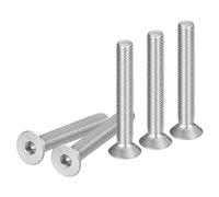 DTGN M8-1.25 x 55mm Flat Head Socket Cap Screws, 20 Pack 304 Stainless Steel Hex Socket Flat Head Screws, Full Thread, Countersunk Bolts