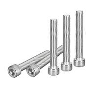 DTGN M8x55mm Socket Head Cap Screws Bolts, 5Pcs 304 Stainless Steel 18-8, Metric Machine Hex Socket Screw, Hex Drive, Bright Finish, UNC Coarse Thread Fully Threaded