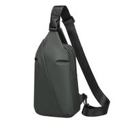 DTGN Small Sling Bag, Waterproof Crossbody Chest Bags Lightweight Daypack for 7.9" Tablet for Men Women, Dark Grey