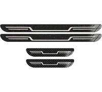 DTGTEX Car Door Sill Protector Strips for Hyundai Santa Fe (CM) 2. Gen 7-Seat 2006-2012 Scratch Resistant Bumper Protective Film Carbon Fiber Threshold Sticker,B