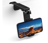 DTHGAEYQQ 360 Degree Rotatable Adjustable Phone Holder - Airplane in Flight, Plastic Retractable, Foldable Travel Essential for Home/Office - Universal, Black